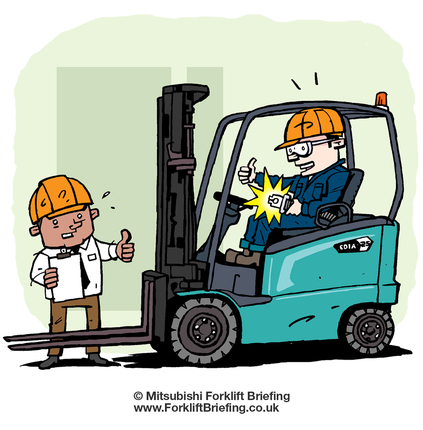 Tired of telling operators to belt up? (buckle up) Tired of telling operators to belt up? (buckle up)